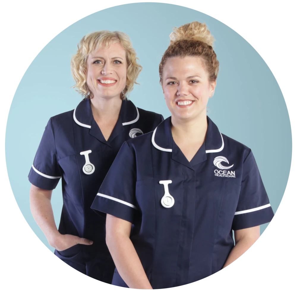 two nurses circle image OHC